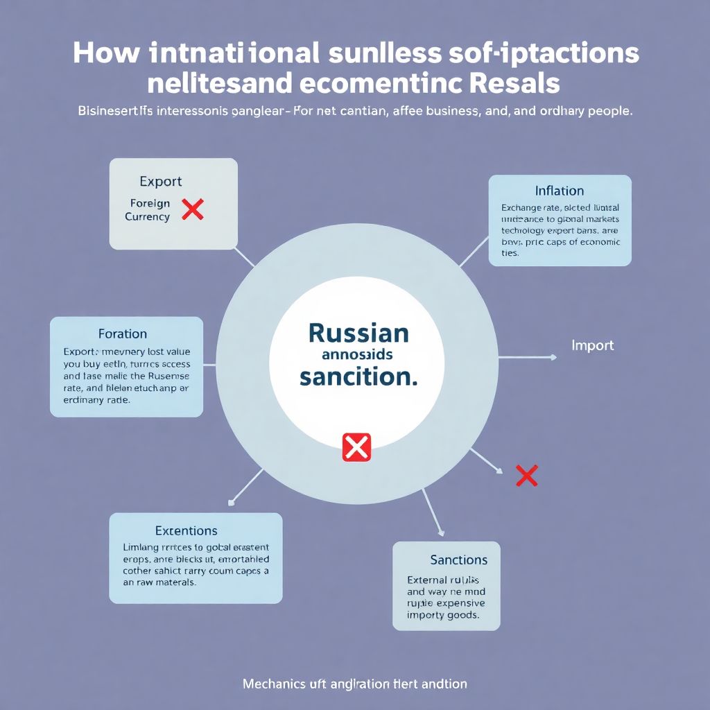 Экономические санкции и их влияние на рубль и инфляцию в России