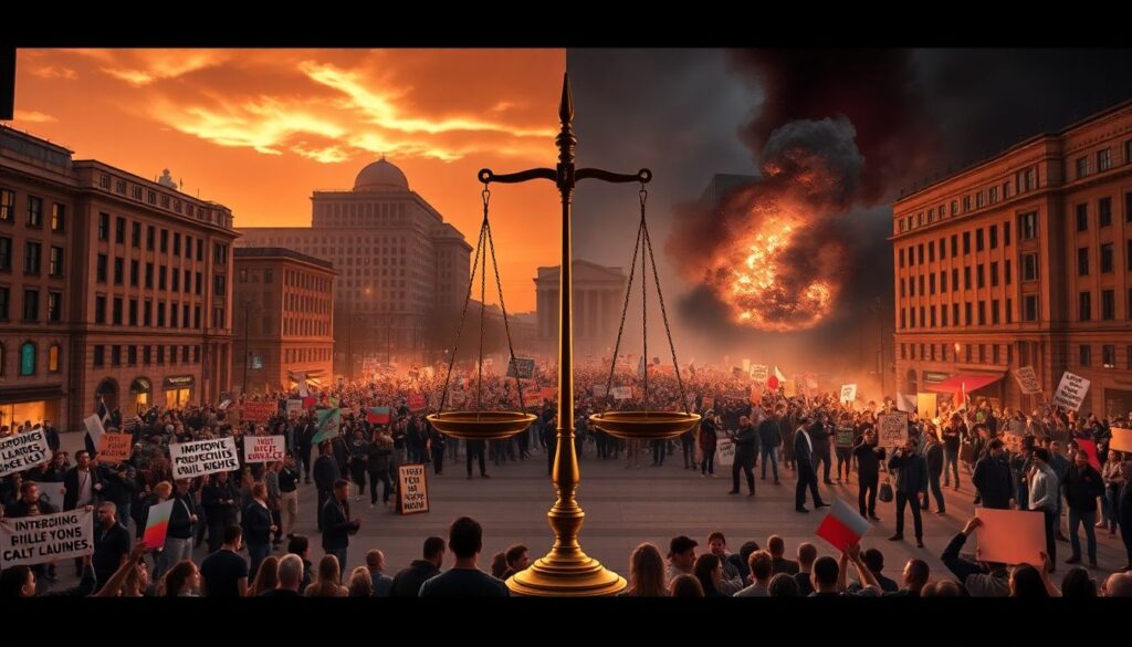 Публичные протесты: причины, динамика и правовые рамки - иллюстрация