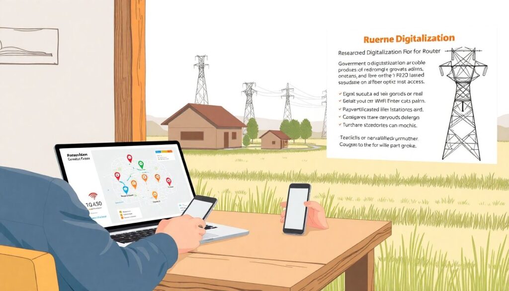 Цифровизация в сельской местности: интернет-доступ и сервисы - иллюстрация