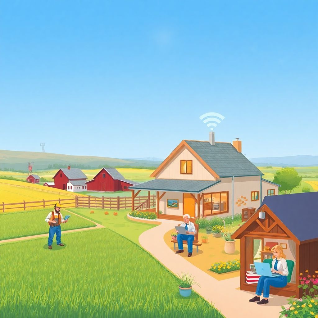 Цифровизация в сельской местности: интернет-доступ и ключевые онлайн‑сервисы