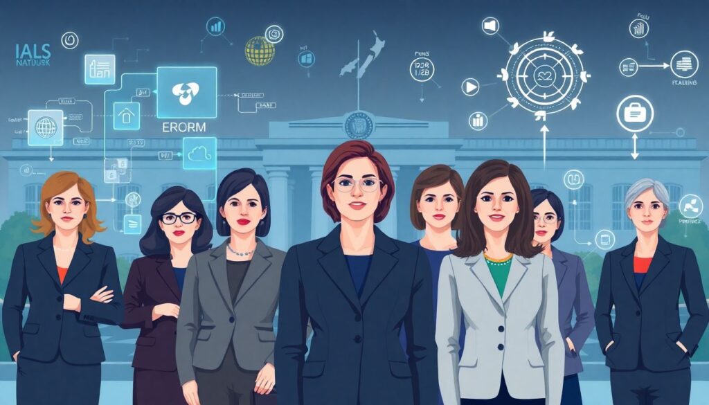 Женское лидерство: женщины в политике и бизнесе - иллюстрация