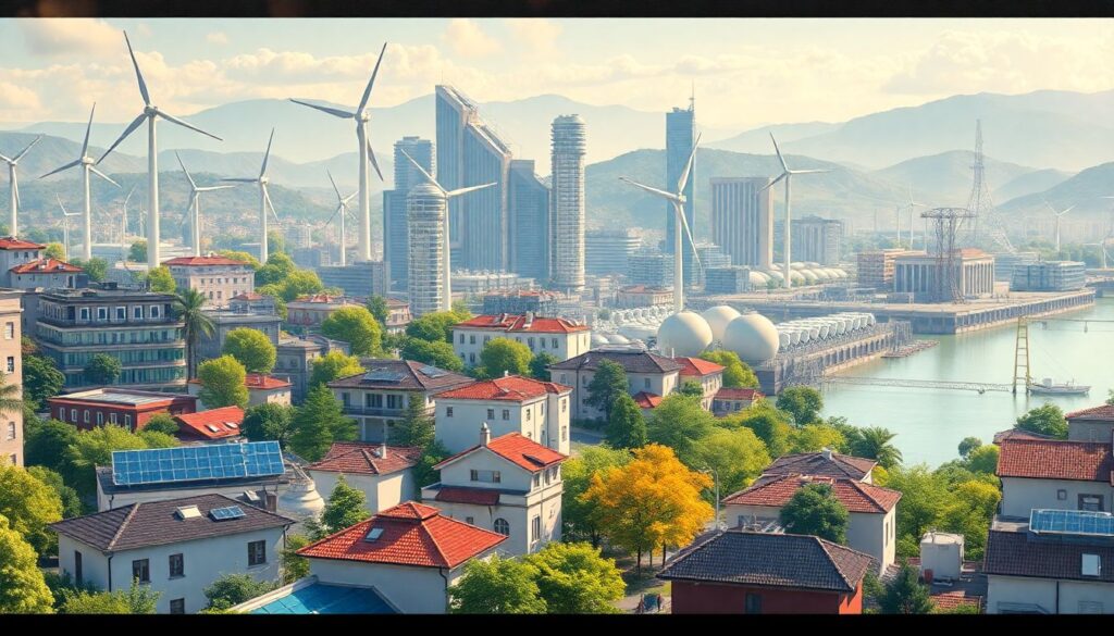 Источники энергии будущего: водород и возобновляемые источники - иллюстрация