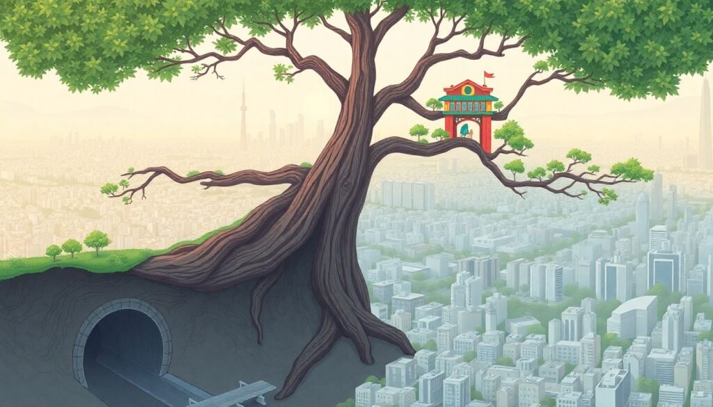 Общественный транспорт будущего: подземные и надземные решения - иллюстрация